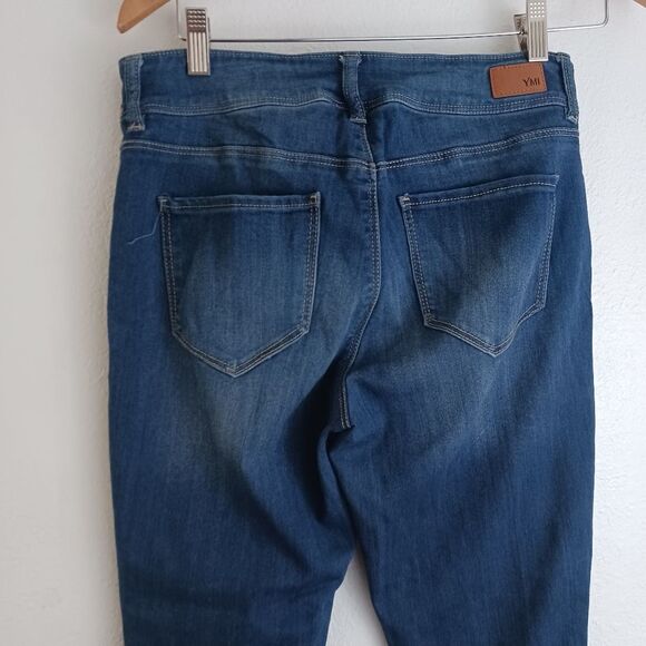 YMI Skinny blue JEANS with Side Elastic Maternity Size S - Picture 2 of 9